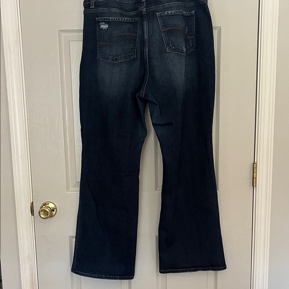 Time and Tru Women’s High Rise Bootcut Jeans - Dark Blue 22 - Picture 7 of 7